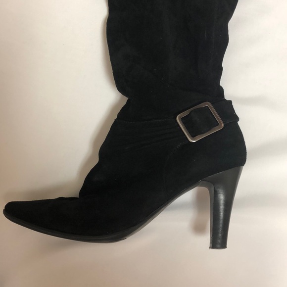 WHITE MOUNTAIN SUEDE SLOUCH BOOTS - Picture 2 of 8